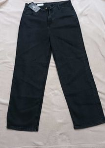 Wide Leg Black Jeans 32 waist