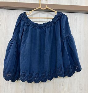 Denim Off-Shoulder Top