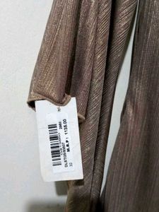 Bronze Metallic Mini Dress