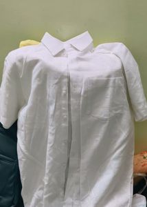 Whitehalf hand  Button- Shirt for men’s