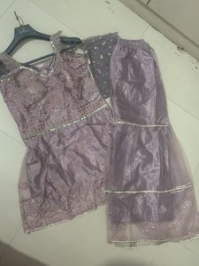 Elegant Lavender Kurta Set