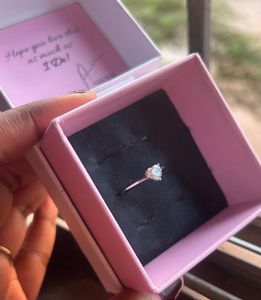 GIVA 925 Silver Heart Solitaire Ring For Women