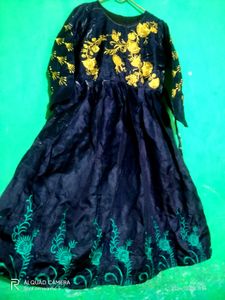 Blue Kurti with silk shine👗