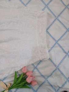 White Pinteresty Lace Kneelength Skirt