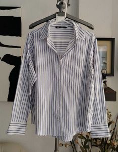 Zara Blue Striped Shirt