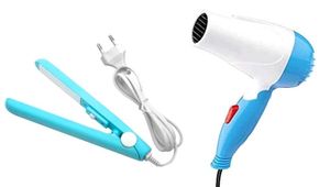 Mini Hair Straightener And Dryer