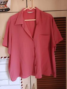 Dusty Pink Oversized Shirt