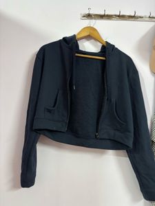 Navy Hoodie with Zipper