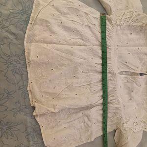Zara chikan shirt mild defect