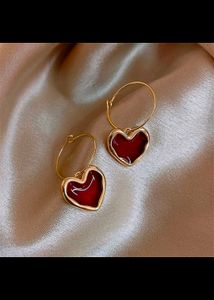 Heart Hoop Earrings