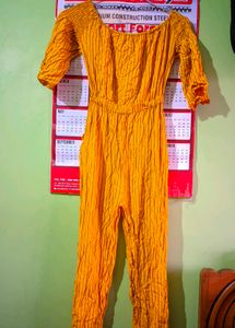 Yellow Jumpsuits For Girls.