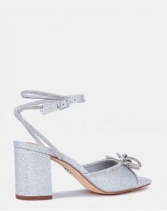 Novo Silver Sparkly Heels