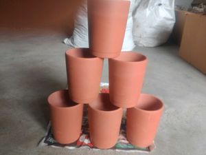 Set of 6 Terracotta Tea Cups