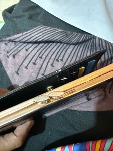 Accessorize London Black Croc-Effect Wallet