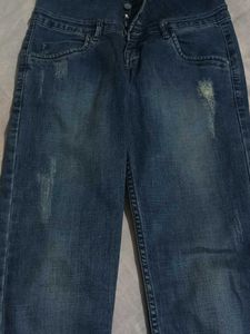 Distressed Denim Jeans