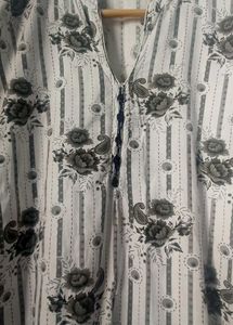 Floral Print Kurta