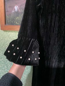 Elegant Black Velvet Dress