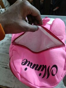 Backpack For Kids pink Minnie Mouse designed