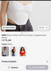 H&amp;M Corset Top