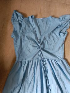 Beautiful Sky Blue Colour Dress