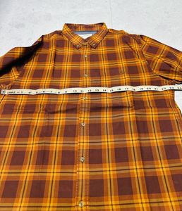 Aeropostale Brown Check Party Wear Shirt