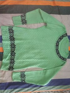 Green Knitted Sweater