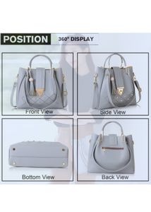 Grey Shoulder Bag