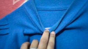 Blue Puff Sleeve Top