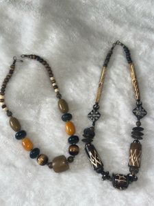 Bohemian Wooden Neckpiece