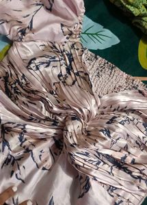 Pink Floral Print Top