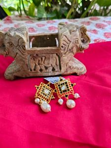 Voylla Set Of Earrings And Ring
