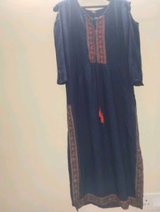 Elegant Navy Blue Kurta