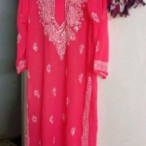 Chikan Kari Kurta With Inner