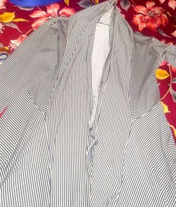 Striped Open Front Cardigan new design girls shirt