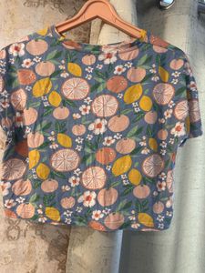 Trendy Peachy Crop Top, Bust- 36/34