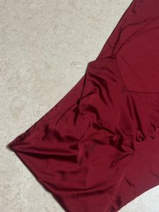 NEWME - ✨ Elegant Burgundy Satin Maxi Dress 💃🌹