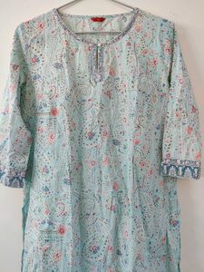 Elegant Blue Printed Kurta