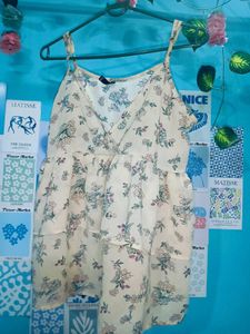 Floral Ruffle Cami Top