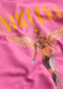 H&amp;M Oversized Pink Nirvana Sweatshirt