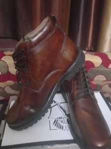Luis Stitch Brown Leather Boots
