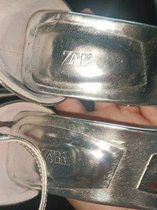 Zara Silver Heels