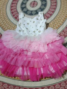 Cute Pink Ruffled Dress