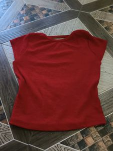 Red Casual Top