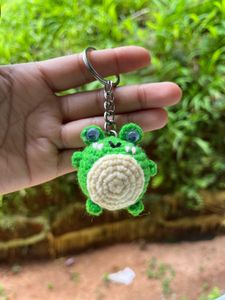 Crochet Froggy Handmade Amigurumi Keychain