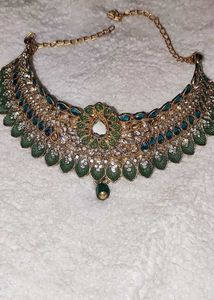 Emerald &amp; Sapphire Bridal Choker
