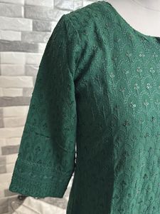 Green Sequence Kurti