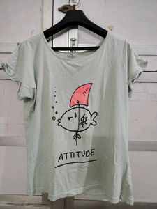 Mint Fish Attitude Tee