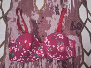 Floral Print Bra
