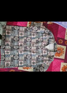 Imported Surplus Shirt Printed Drop shoulder
