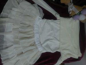 Elegant White Ruffled Dress